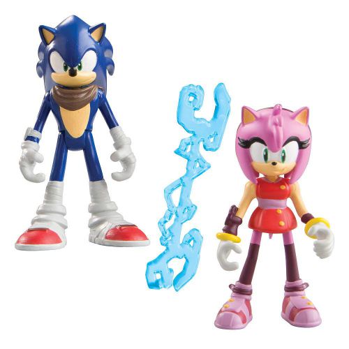 Tomy T22502 Sonic and Amy Sonic Boom 2 Pack 3 inch Multi Pack Action Figure
