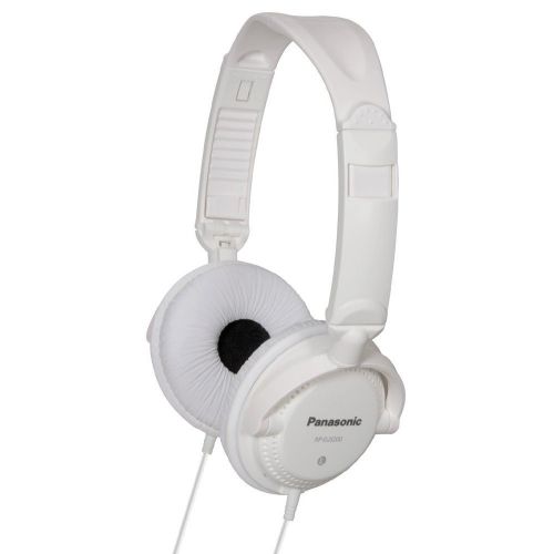 Panasonic RP-DJS200 Street DJ Stereo Folding Swivel Over Ear Headphones - White