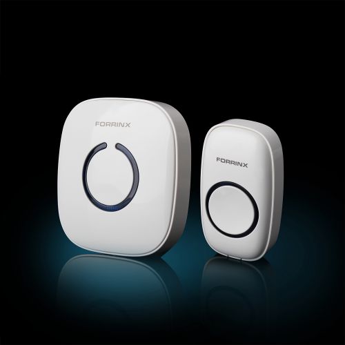 Forrinx Mod C Wireless Plug In Mains Powered Door Bell Chime Light Blue White