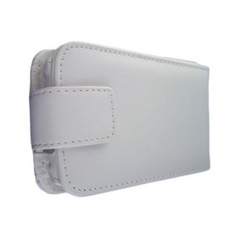 White Leather Flip Case Pouch IPhone 3G Mobile Phone