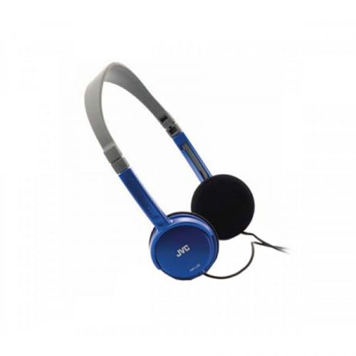 JVC Foldable Light Weight Stereo Headphones Blue HAL50