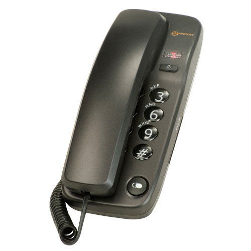 Geemarc Corded Home Phone Visual Ringer Indicator Black