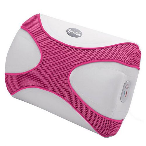 Scholl DRMA7731P X-Pop Massage Cushion Powerful Vibration Soothing Heat USB Pink