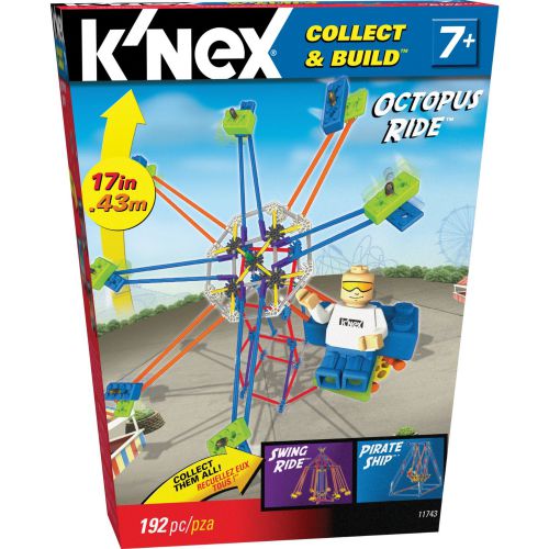 Tomy 71679 Micro Amusement Theme Park K'nex Building Toy Kit Set Octopus Ride