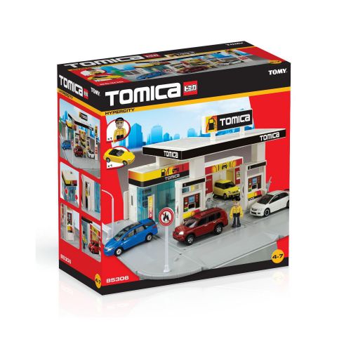 Tomy 85306 Childrens Car Petrol Station Toy Tomica Hypercity Build Play Centre