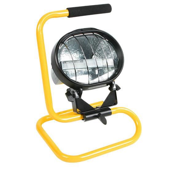 Defender E709090 110V Tungsten Halogen Floor/Flood Light with Floor Stand Yelw 