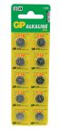 GP 656.206 LR44/AG13/A76 Alkaline Button Cell Battery 125mAh Pack of 10 - New