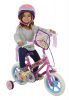 Disney Princess M14386 Shaped Character Plaque and Tassels Girl's Bike - Purple