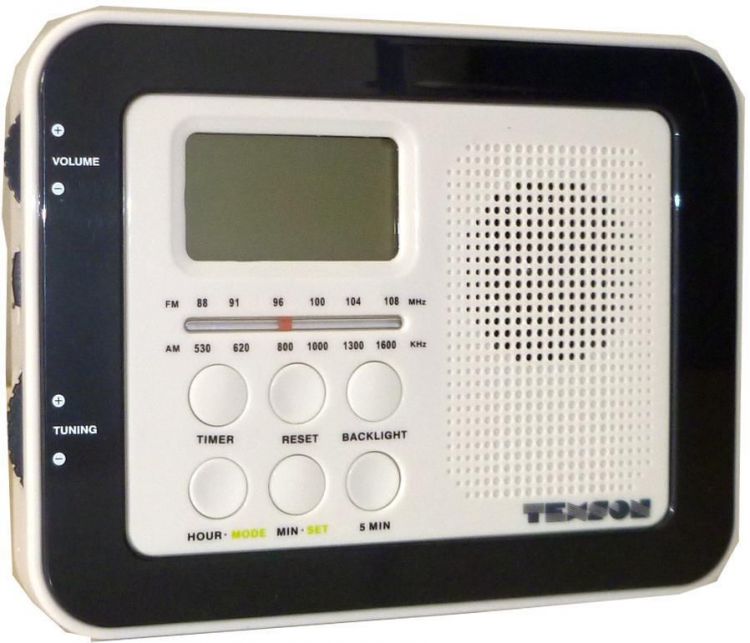 Texson 05085 Kitchen Am Fm Radio Lcd Display Under Cabinet Shelf