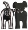 Slam Designs CL1CRO Dog End Bottom Cuff Links Chrome Finish Novelty Cheeky Gift